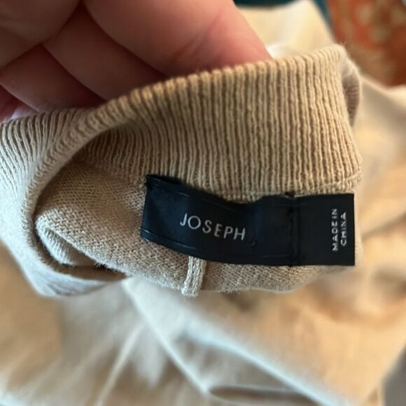 JOSEPH Calico Knit April Midi Belted Dress, size L - Picture 9 of 11